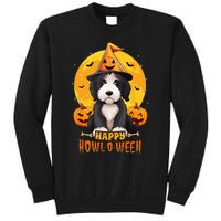 Sheepadoodle Halloween Dog Howl O Ween Funny Pet Tall Sweatshirt