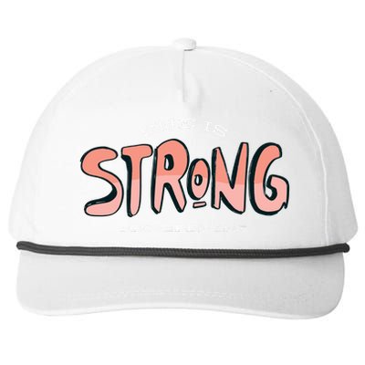 She Is Strong Bible Verse Snapback Five-Panel Rope Hat