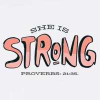 She Is Strong Bible Verse Doggie Tank