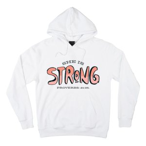 She Is Strong Bible Verse Hoodie