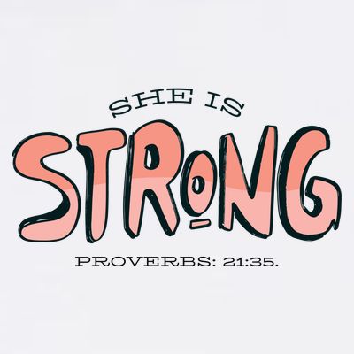 She Is Strong Bible Verse T-Shirt