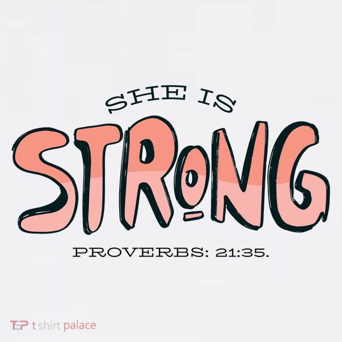 She Is Strong Bible Verse Premium T-Shirt