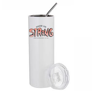 She Is Strong Bible Verse Stainless Steel Tumbler