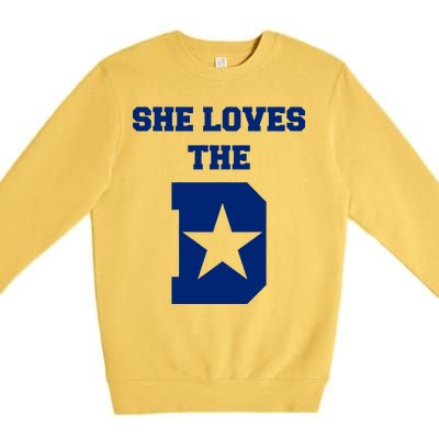 She Loves the D Dallas, Texas Pride Premium Crewneck Sweatshirt