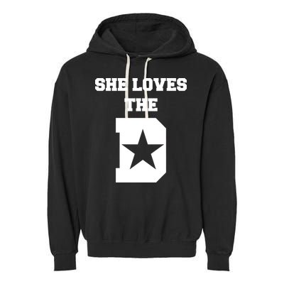 She Loves the D Dallas, Texas Pride Garment-Dyed Fleece Hoodie