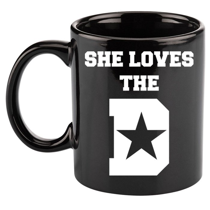 She Loves the D Dallas, Texas Pride 11oz C Handle Ceramic Mug