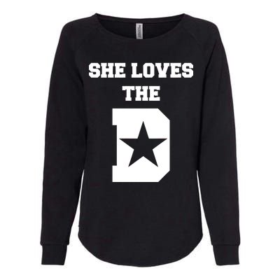 She Loves the D Dallas, Texas Pride Womens California Wash Sweatshirt