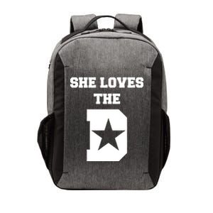 She Loves the D Dallas, Texas Pride Vector Backpack