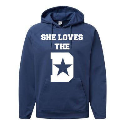 She Loves the D Dallas, Texas Pride Performance Fleece Hoodie