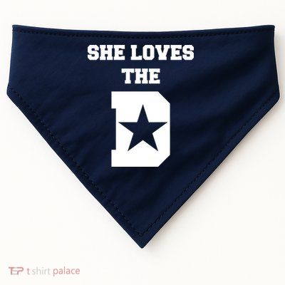 She Loves the D Dallas, Texas Pride USA-Made Doggie Bandana