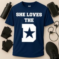 She Loves the D Dallas, Texas Pride Cooling Performance Crew T-Shirt