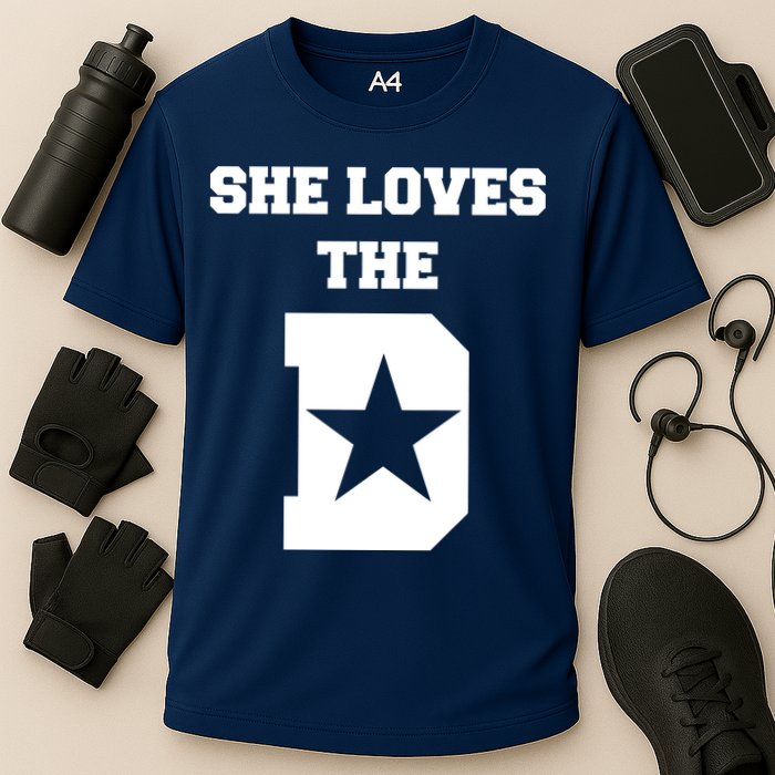 She Loves the D Dallas, Texas Pride Cooling Performance Crew T-Shirt