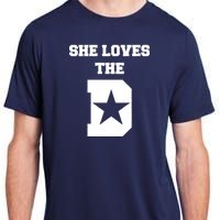 She Loves the D Dallas, Texas Pride Adult ChromaSoft Performance T-Shirt