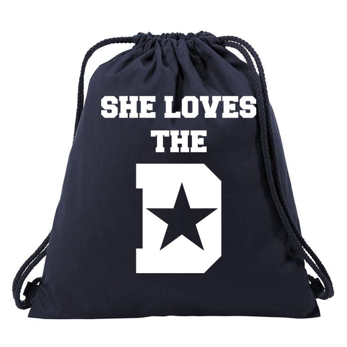 She Loves the D Dallas, Texas Pride Drawstring Bag