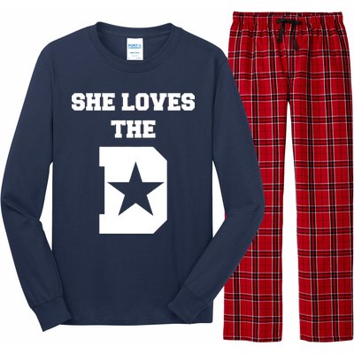 She Loves the D Dallas, Texas Pride Long Sleeve Pajama Set