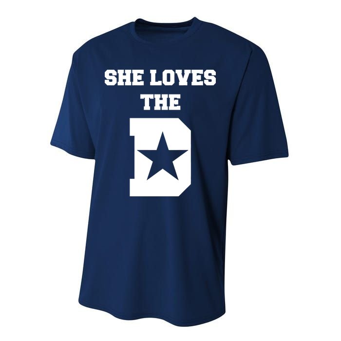 She Loves the D Dallas, Texas Pride Performance Sprint T-Shirt