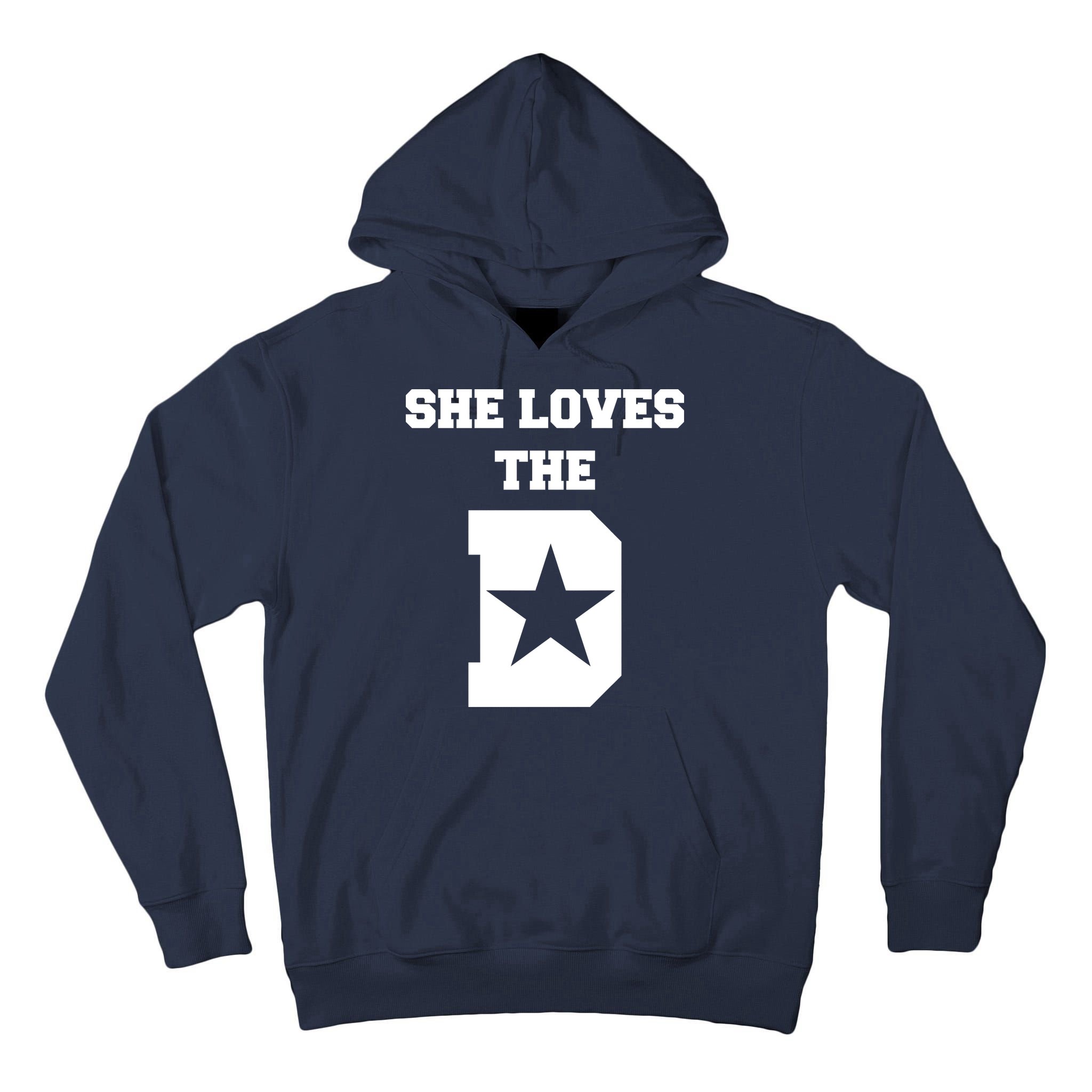 She Loves the D Dallas, Texas Pride Tall Hoodie