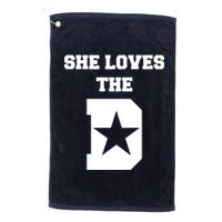 She Loves the D Dallas, Texas Pride Platinum Collection Golf Towel