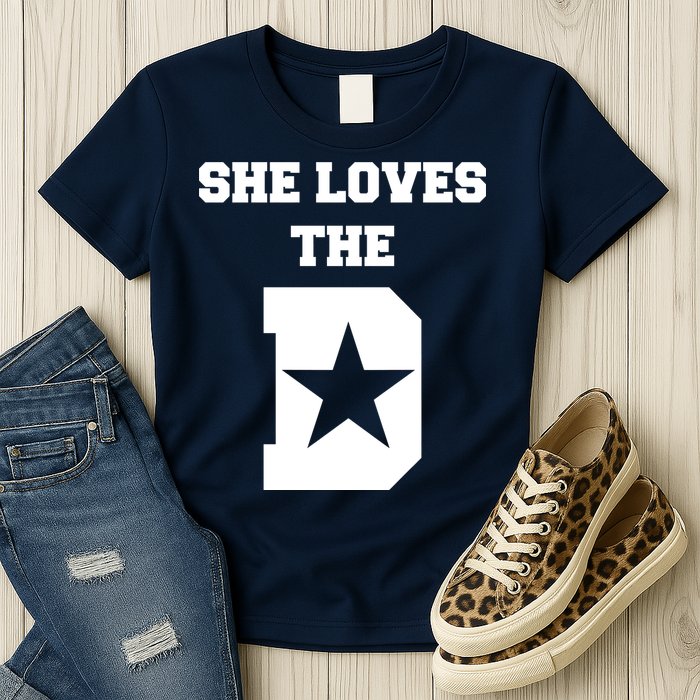 She Loves the D Dallas, Texas Pride Womens T-Shirt