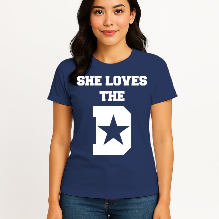 She Loves the D Dallas, Texas Pride Womens T-Shirt