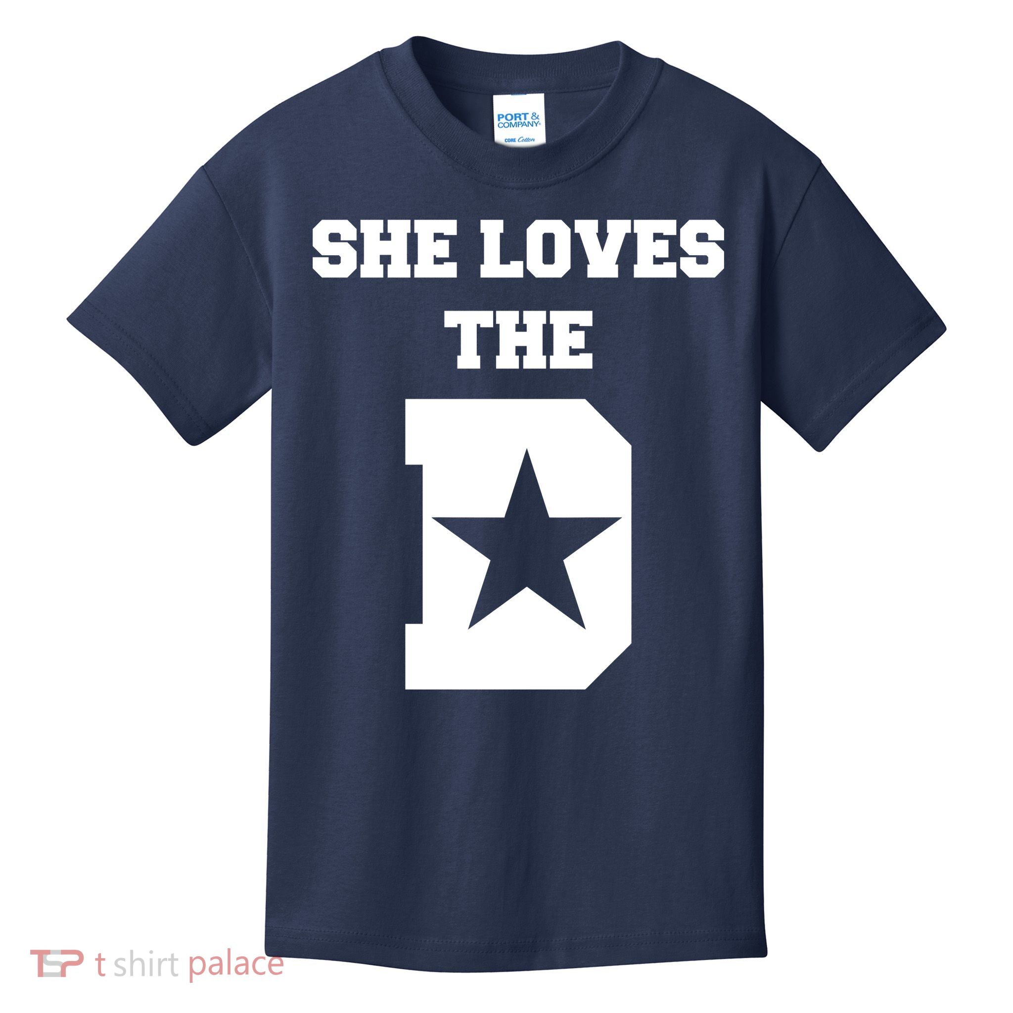 She Loves the D Dallas, Texas Pride Kids T-Shirt