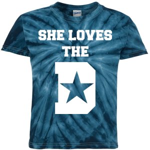 She Loves the D Dallas, Texas Pride Kids Tie-Dye T-Shirt