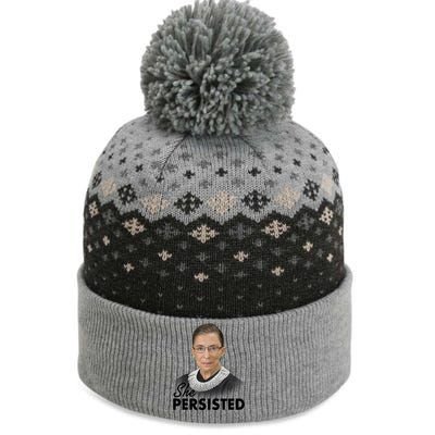 She Persisted RBG Ruth Bader Ginsburg The Baniff Cuffed Pom Beanie