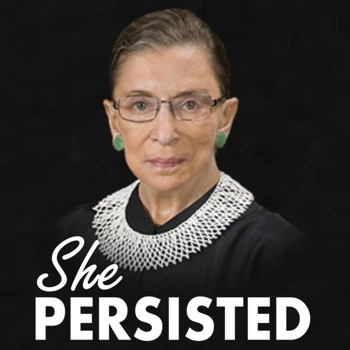 She Persisted RBG Ruth Bader Ginsburg Ladies PosiCharge Tri-Blend Wicking Tank