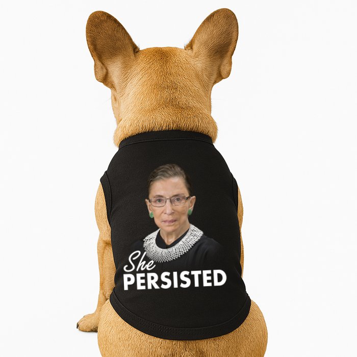 She Persisted RBG Ruth Bader Ginsburg Doggie Tank