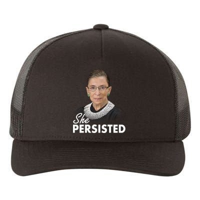 She Persisted RBG Ruth Bader Ginsburg Yupoong Adult 5-Panel Trucker Hat