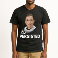 She Persisted RBG Ruth Bader Ginsburg Tall T-Shirt