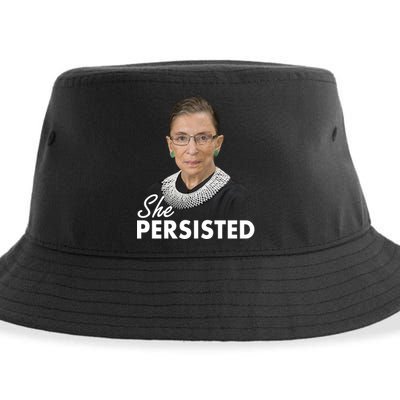 She Persisted RBG Ruth Bader Ginsburg Sustainable Bucket Hat