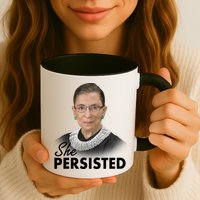 She Persisted RBG Ruth Bader Ginsburg Mug