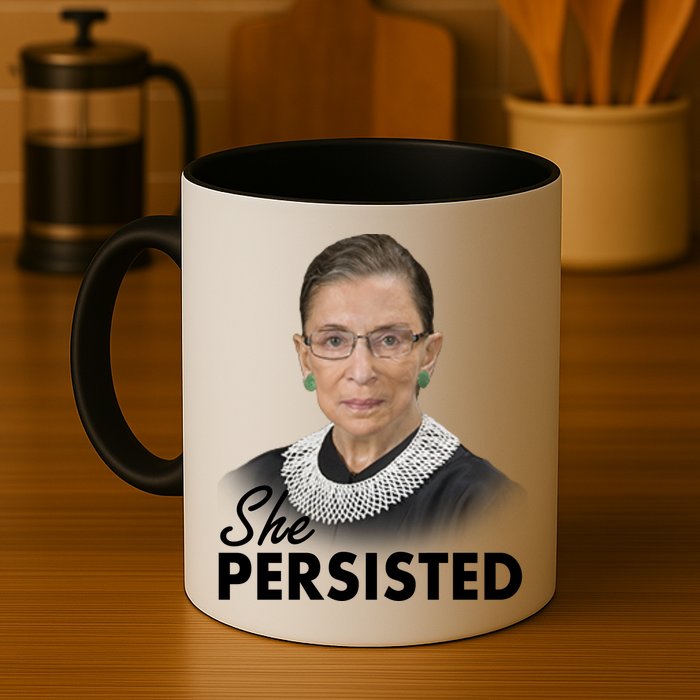 She Persisted RBG Ruth Bader Ginsburg Mug