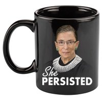 She Persisted RBG Ruth Bader Ginsburg 11oz C Handle Ceramic Mug