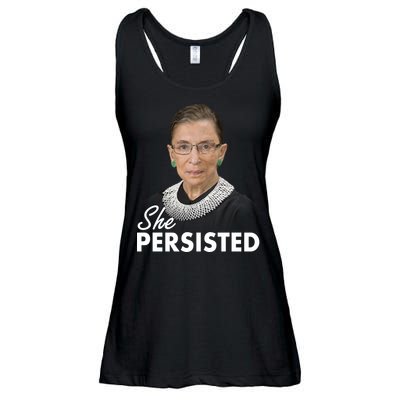 She Persisted RBG Ruth Bader Ginsburg Ladies Essential Flowy Tank