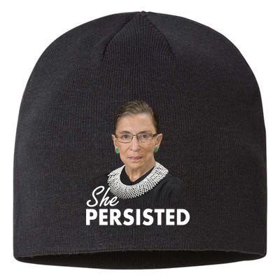 She Persisted RBG Ruth Bader Ginsburg Sustainable Beanie