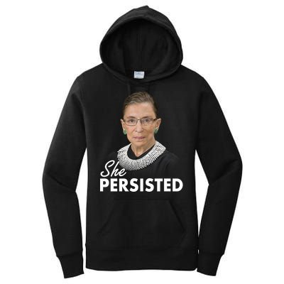 She Persisted RBG Ruth Bader Ginsburg Women's Pullover Hoodie