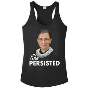 She Persisted RBG Ruth Bader Ginsburg Ladies PosiCharge Competitor Racerback Tank