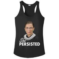 She Persisted RBG Ruth Bader Ginsburg Ladies PosiCharge Competitor Racerback Tank