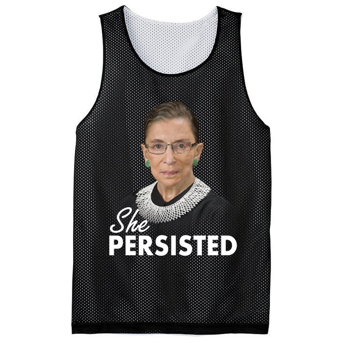 She Persisted RBG Ruth Bader Ginsburg Mesh Reversible Basketball Jersey Tank