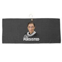 She Persisted RBG Ruth Bader Ginsburg Large Microfiber Waffle Golf Towel