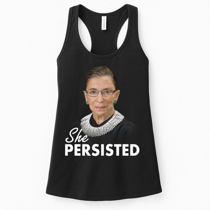 She Persisted RBG Ruth Bader Ginsburg Womens Tank Top