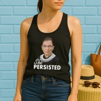 She Persisted RBG Ruth Bader Ginsburg Womens Tank Top