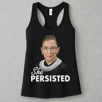 She Persisted RBG Ruth Bader Ginsburg Womens Tank Top