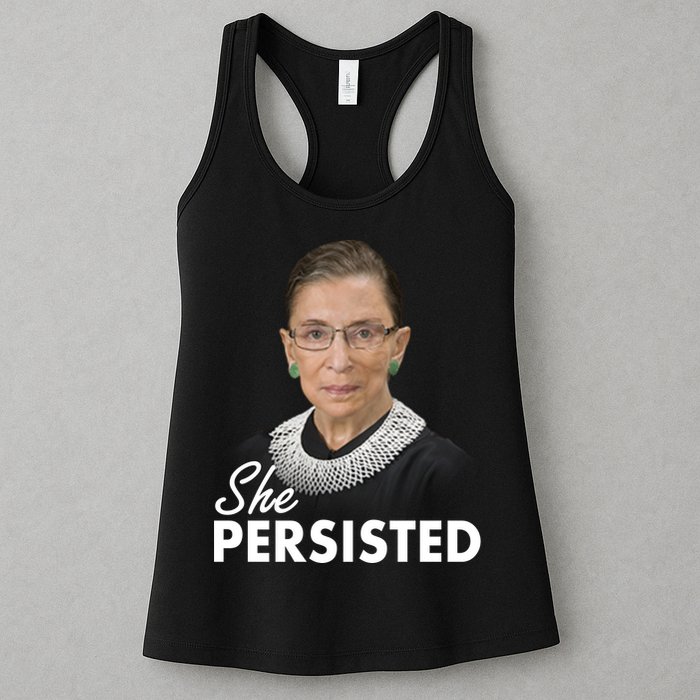 She Persisted RBG Ruth Bader Ginsburg Womens Tank Top