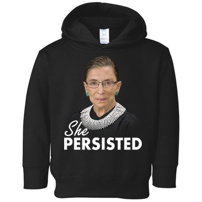 She Persisted RBG Ruth Bader Ginsburg Toddler Hoodie