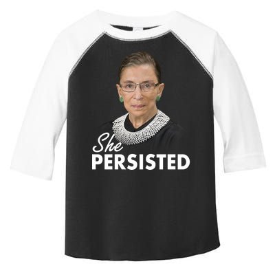 She Persisted RBG Ruth Bader Ginsburg Toddler Fine Jersey T-Shirt