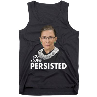 She Persisted RBG Ruth Bader Ginsburg Tank Top