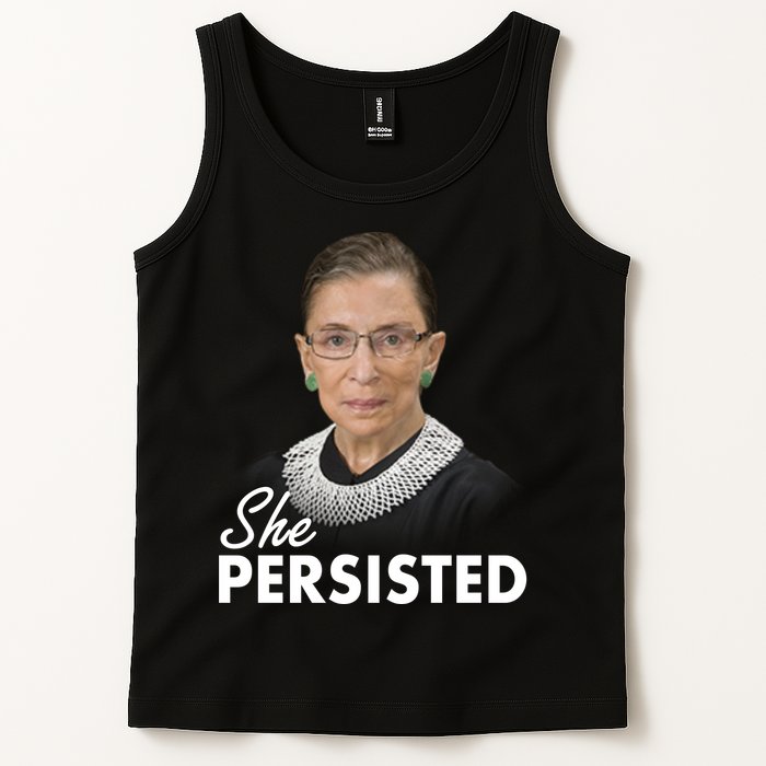She Persisted RBG Ruth Bader Ginsburg Tank Top